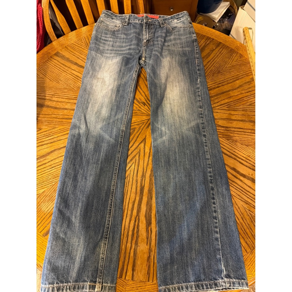 Rock and Roll Cowboy Double Barrel Straight Leg Jeans Mens 34x32 Medium Wash